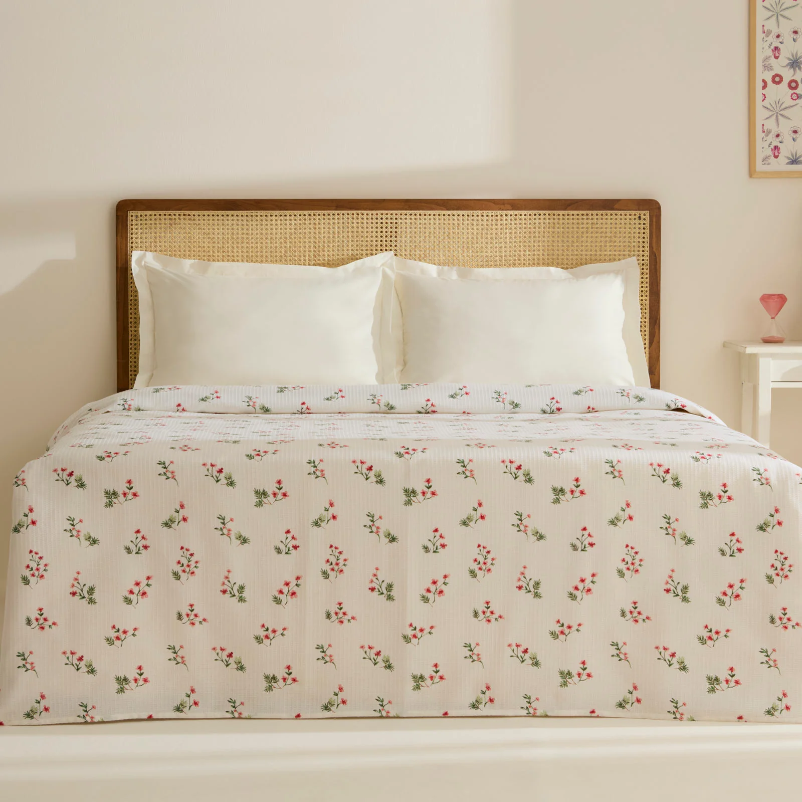 Karaca Silvie 100% Cotton Pique, Double, 200x220cm, Red - Image 5