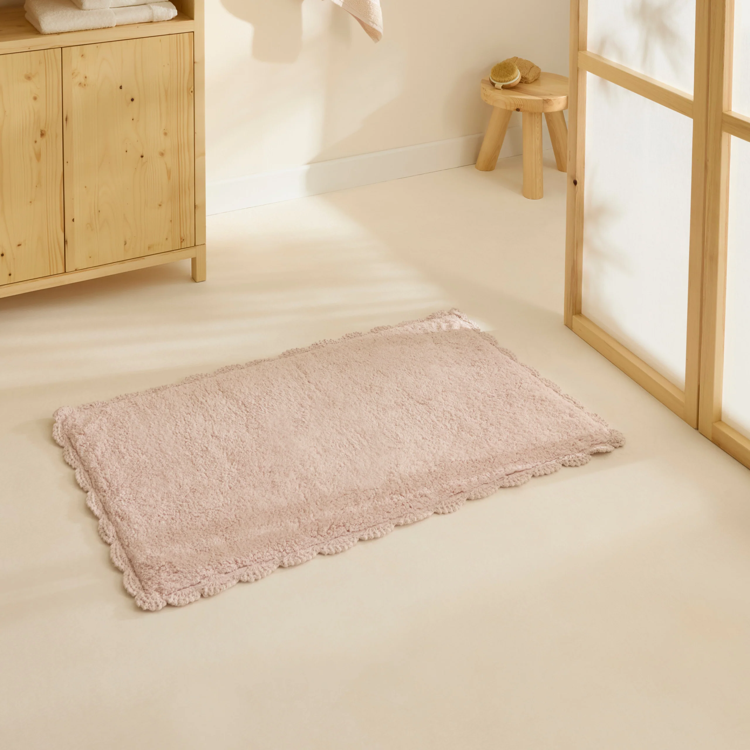 Karaca Natali Bath Mat, 50x80cm, Powder Pink - Image 3