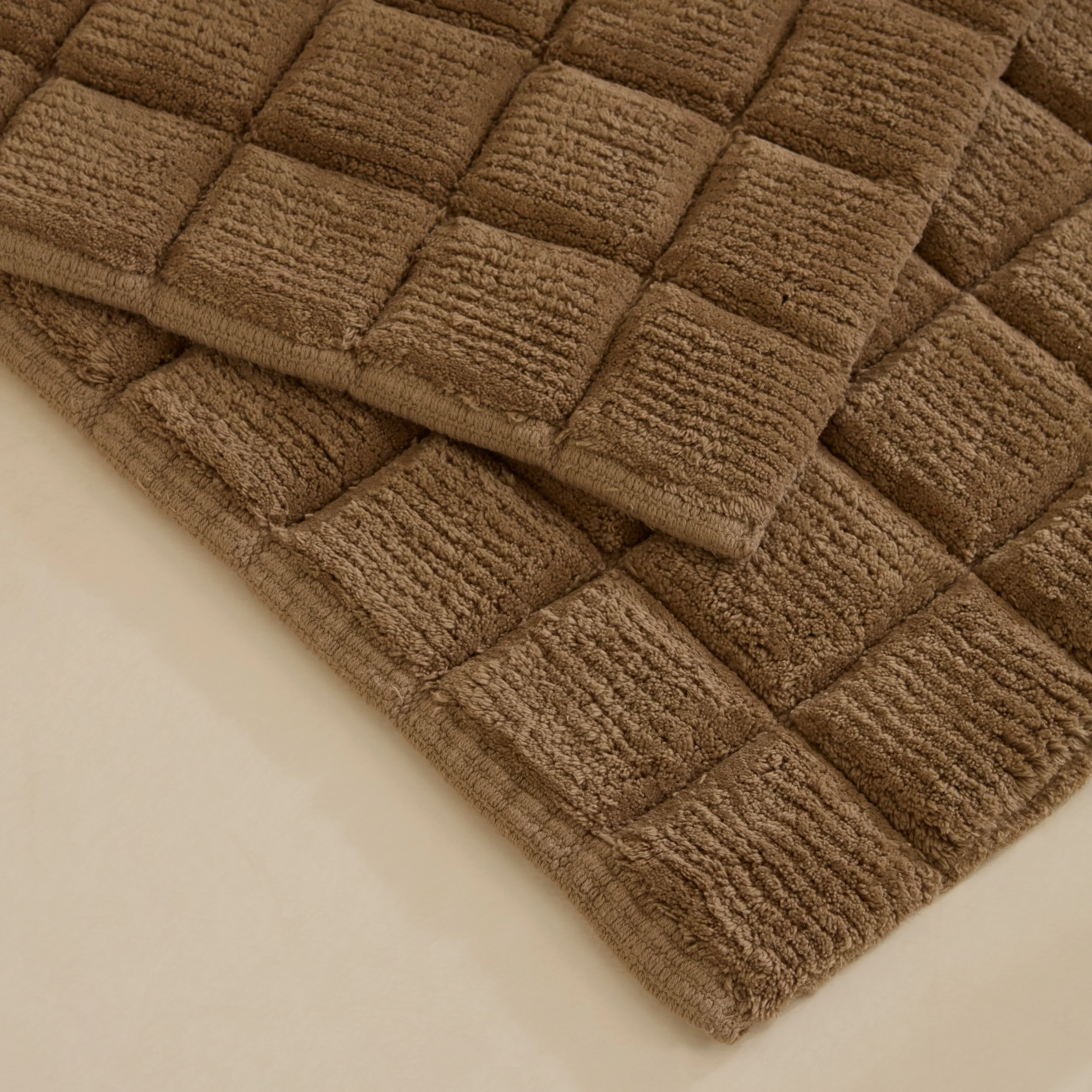 Karaca Simon Bath Mat Set, 60x90cm+40x60cm, Brown - Image 2