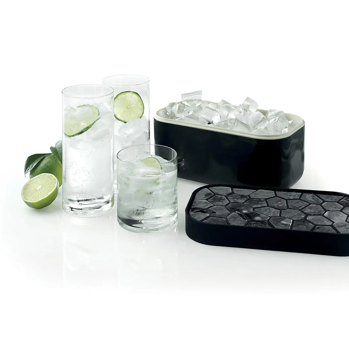 Lèkuè Ice Cube Box, 22.5cmx12.5cmx11.6cm, Black - Image 2
