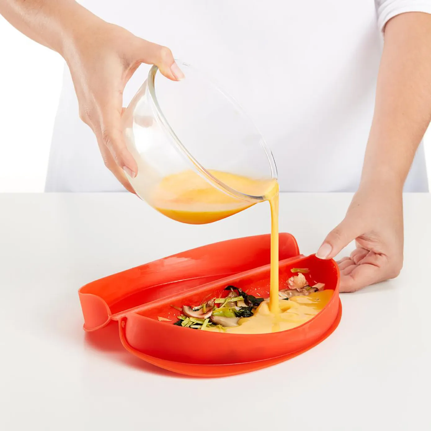 Lèkuè Omelette Cooker, 10cmx23cmx3.5cm, Red - Image 3