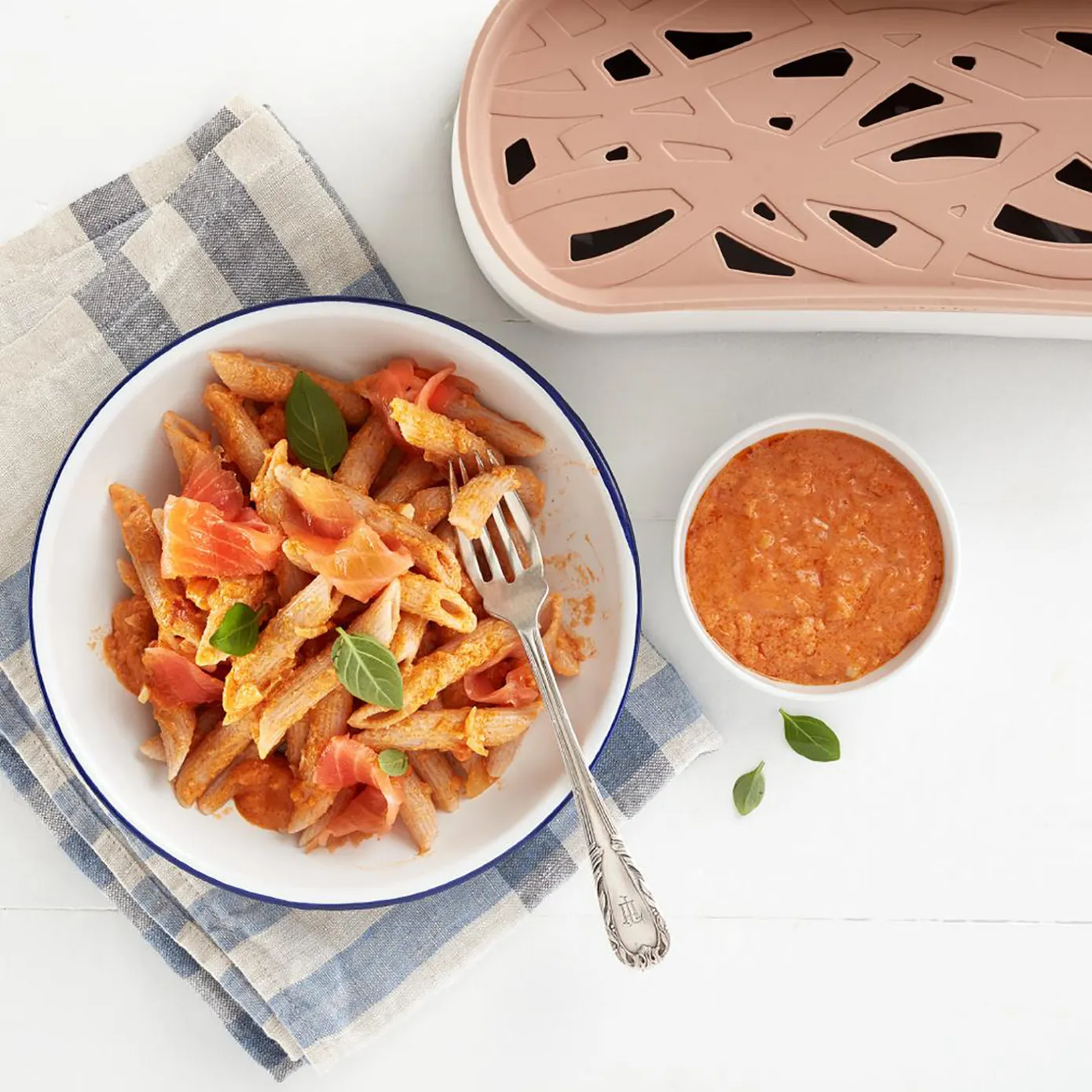 Lèkuè Pasta Cooker, 28cm, Pink Cream - Image 7