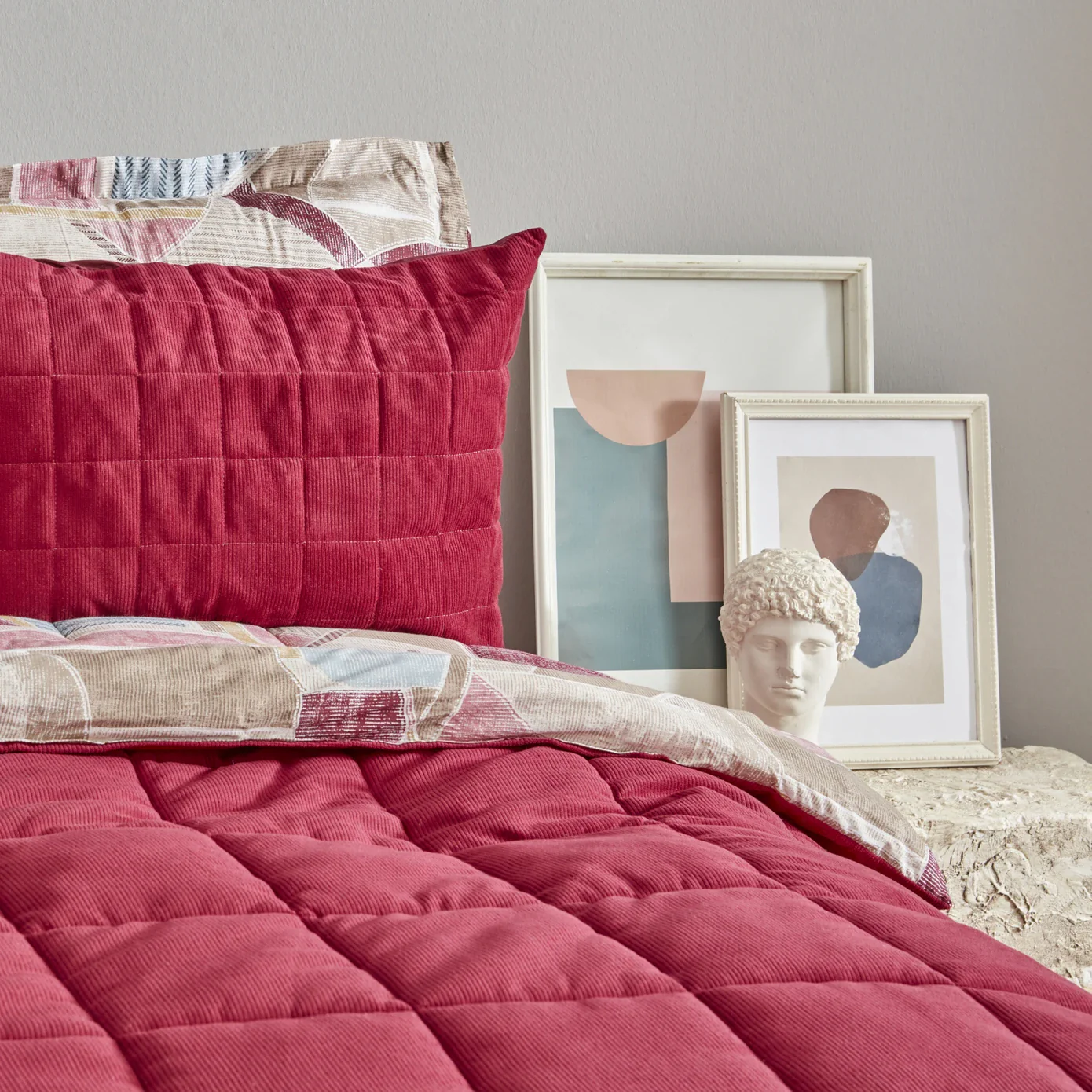 Karaca Home Lydia Bedding Set, Double, Burgundy - Image 3