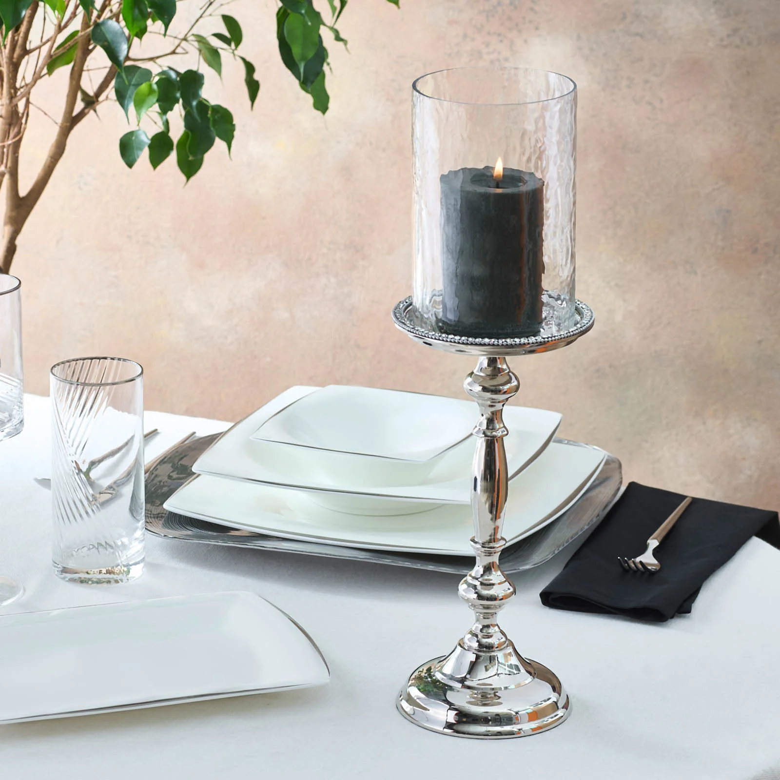 Karaca Home Majesty Candlestick, 40,75x10cm - Image 2
