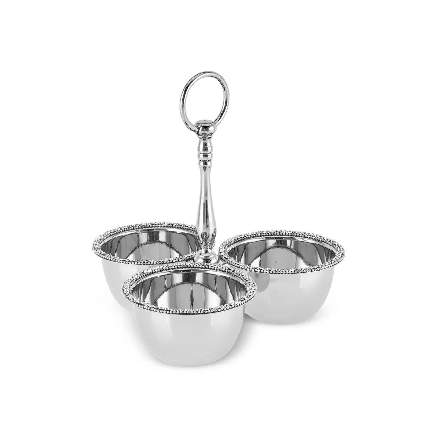 Karaca Home Majesty 3-Piece Stainless Steel Snack Bowl, Silver - Image 4