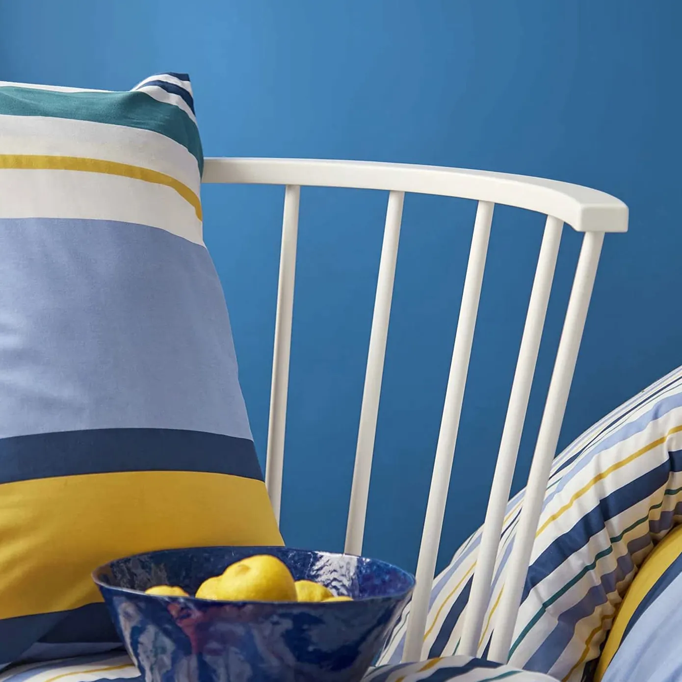 Nautica Home Dover 100% Turkish Cotton Duvet Cover Set, King, 230cmx220cm, Blue Multi - Image 2