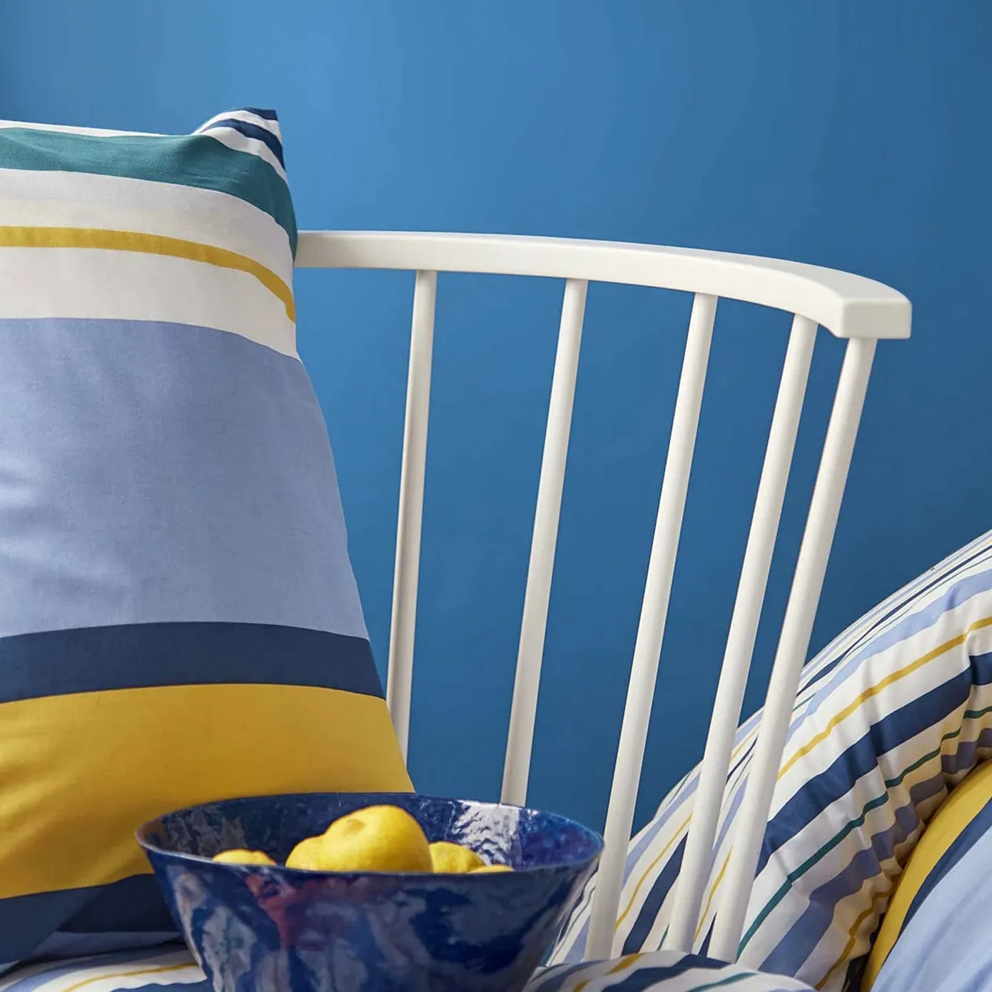 Nautica Home Dover 100% Turkish Cotton Duvet Cover Set, Super King, 260cmx220cm, Blue Multi - Image 3