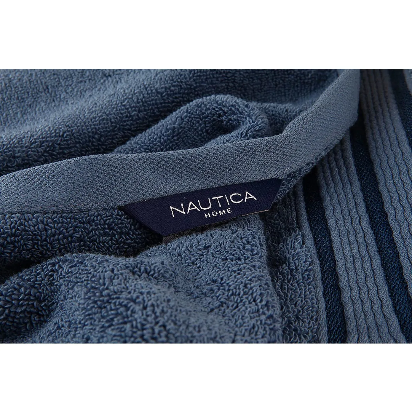 Nautica Home Ocean 100% Turkish Cotton Bath Towel, 70cmx140cm, Azure - Image 2