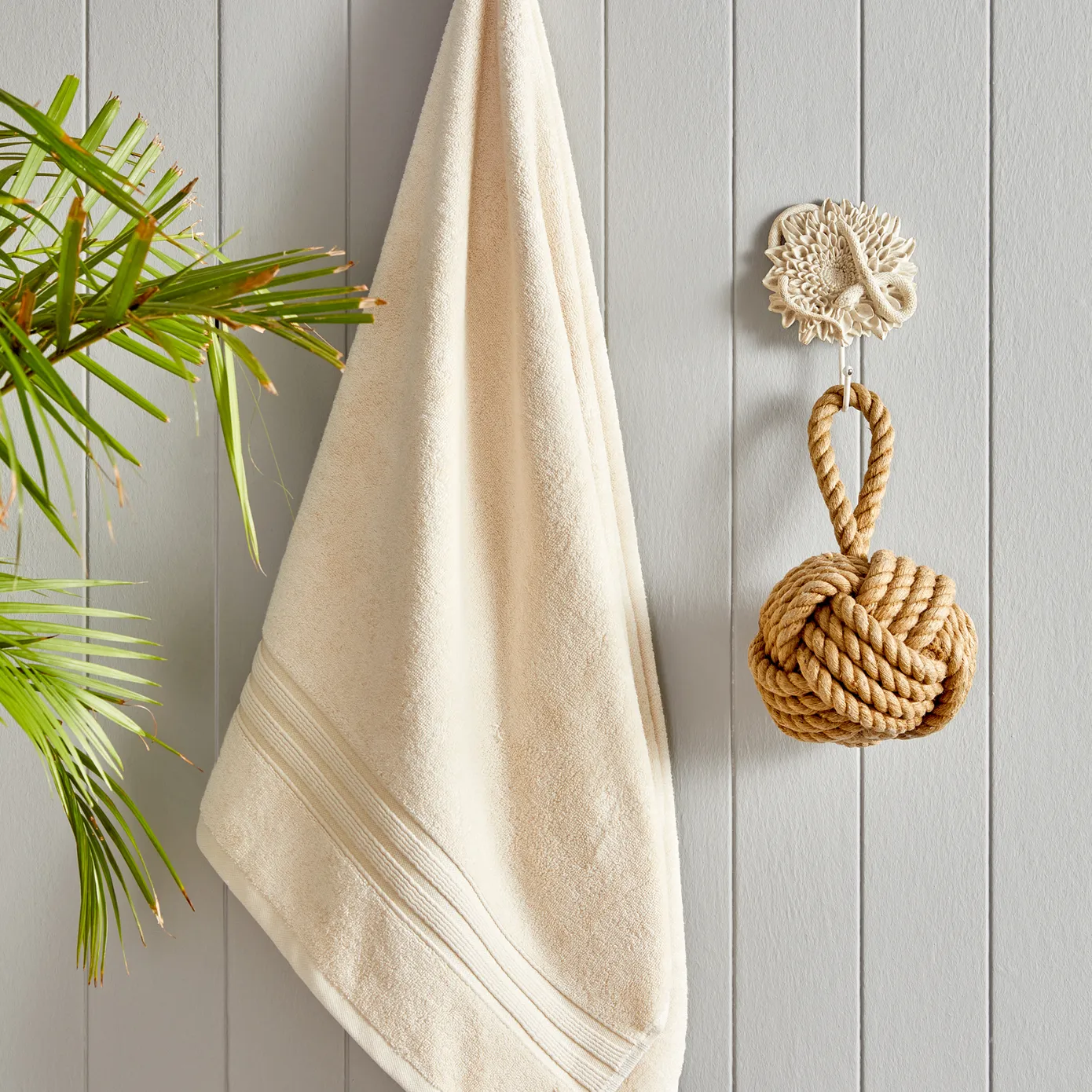Nautica Home Ocean 100% Turkish Cotton Bath Towel, 70cmx140cm, Pearl - Image 5