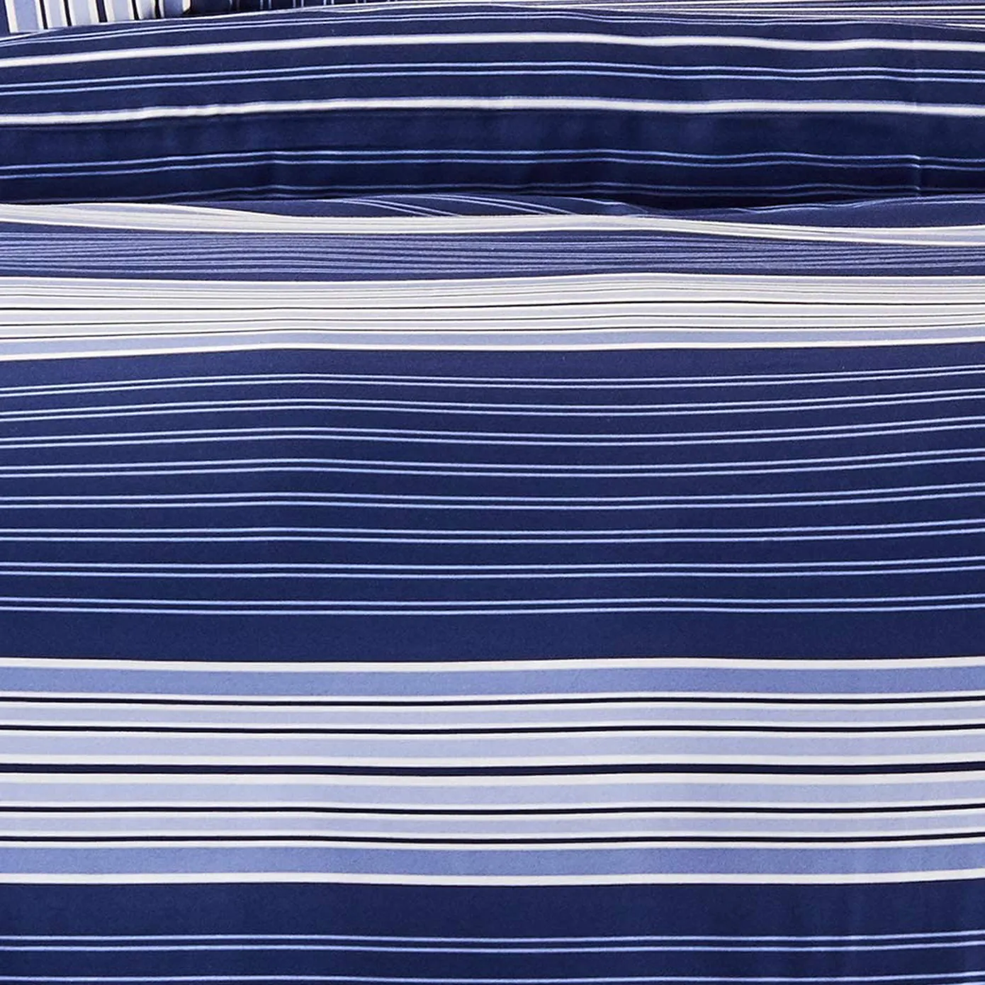 Nautica Home Moby 100% Turkish Cotton Duvet Cover Set, Double, 200cmx200cm, Navy Blue Multi - Image 2
