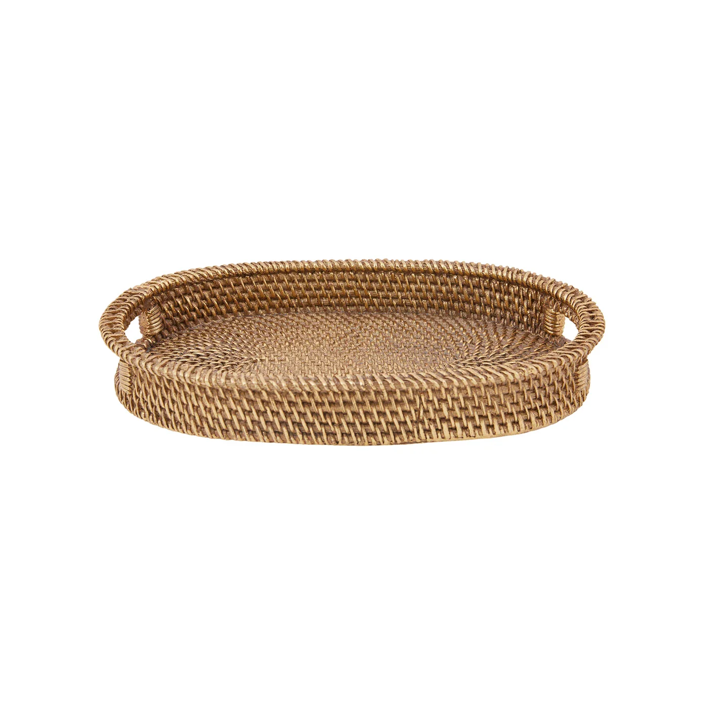 Karaca Home Nova Woven-Style Decorative Tray, 33,5x22,5cm, Gold - Image 2