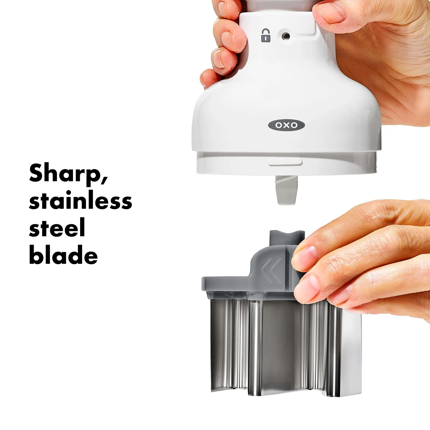 Oxo Chopper, 4.25cmx4.3cmx10.35cm, Black White - Image 4