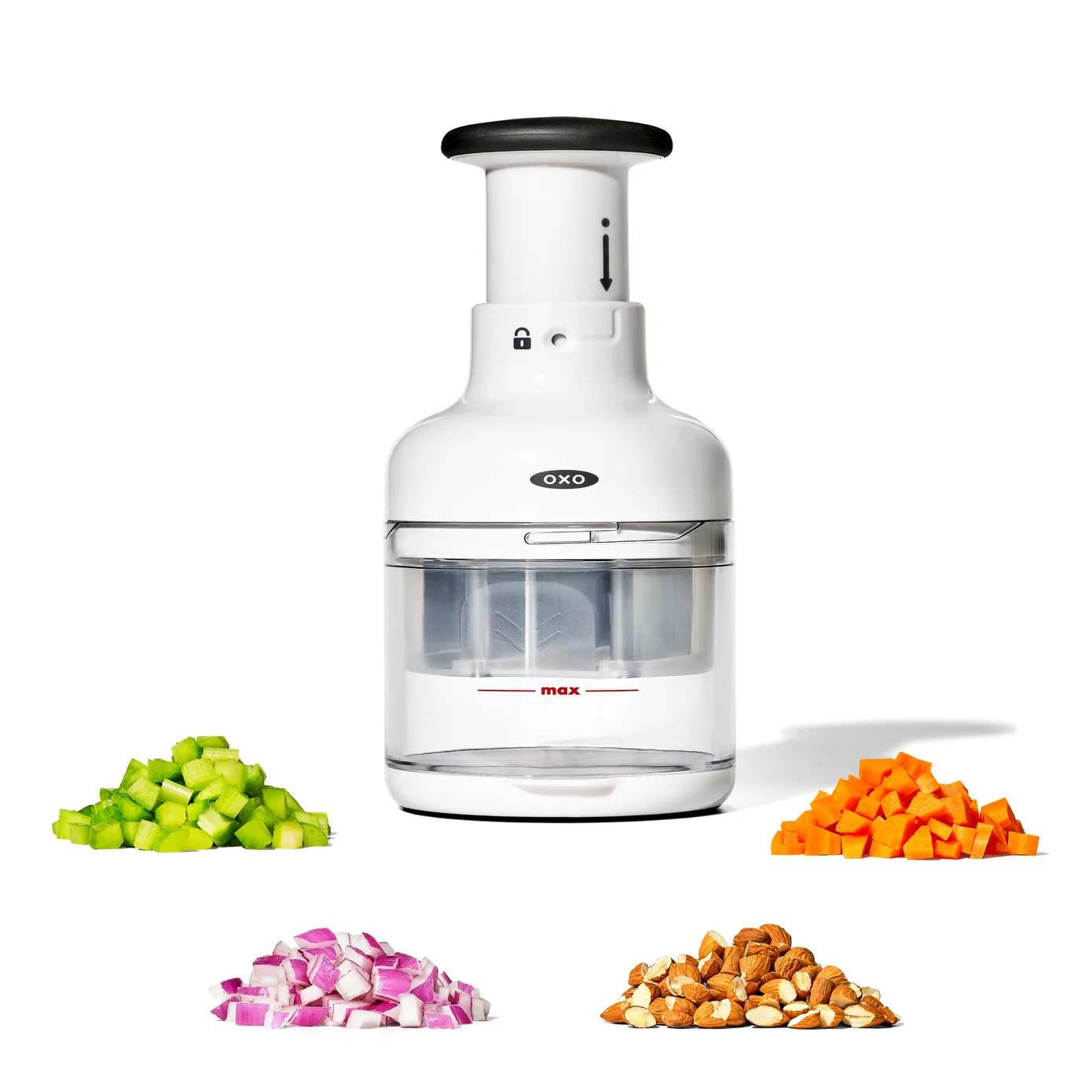 Oxo Chopper, 4.25cmx4.3cmx10.35cm, Black White - Image 7