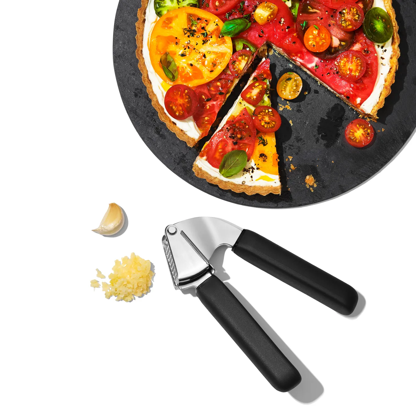 Oxo Garlic Press, Black - Image 2