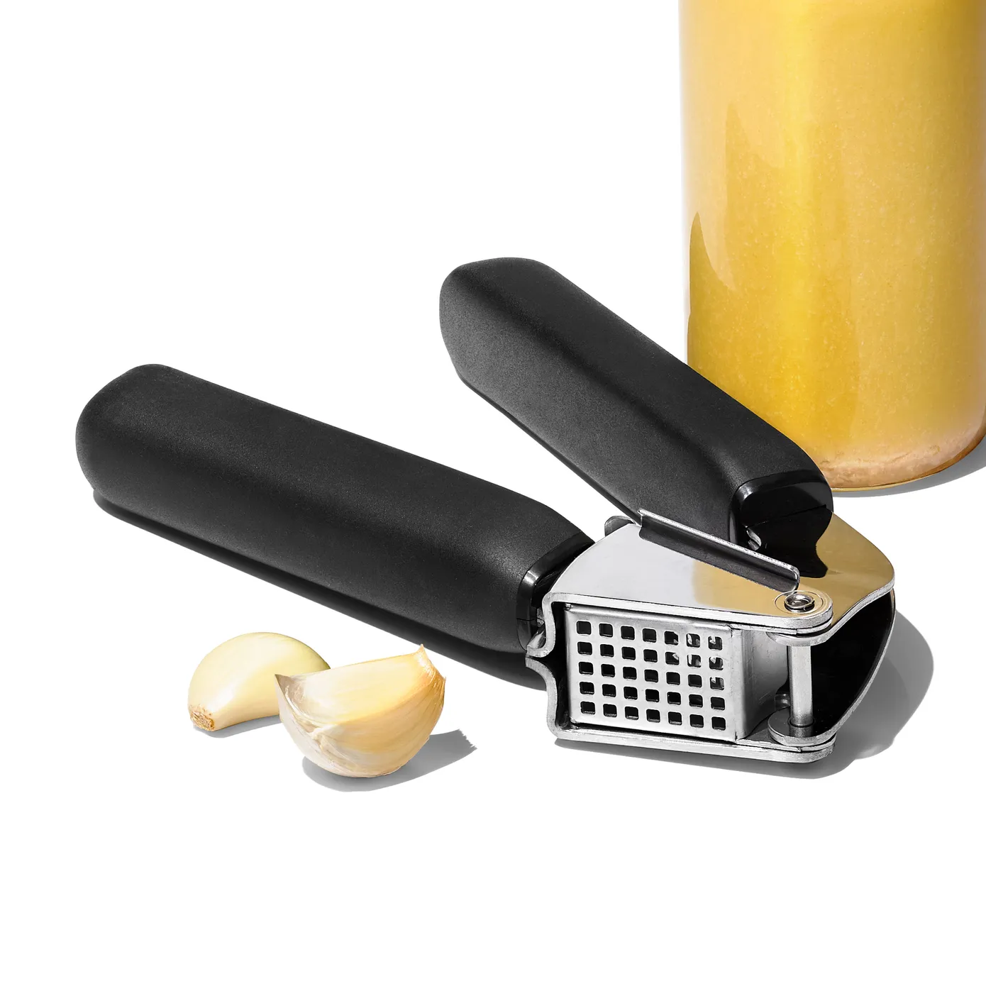 Oxo Garlic Press, Black - Image 3