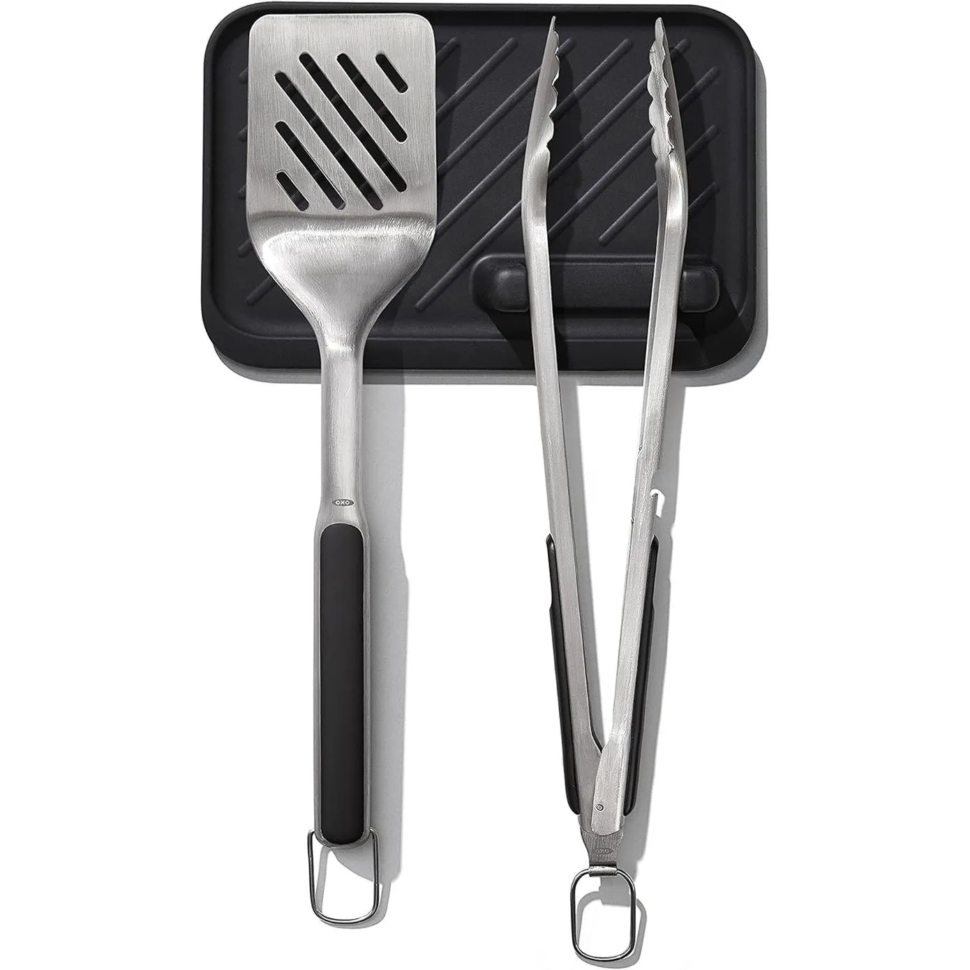 Oxo Good Grips 3-Piece Grilling Tool Set, Black Grey - Image 7