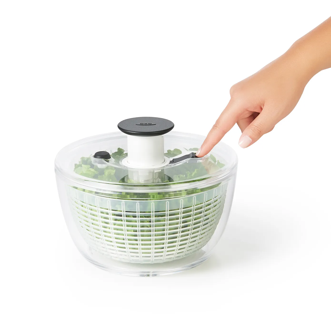OXO Good Grips Little Salad & Herb Spinner - Image 12