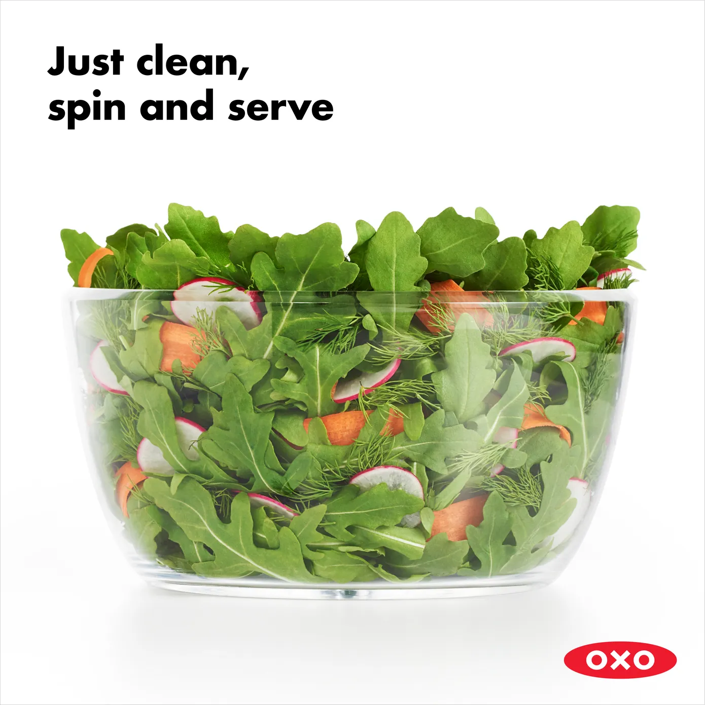 OXO Good Grips Little Salad & Herb Spinner - Image 5