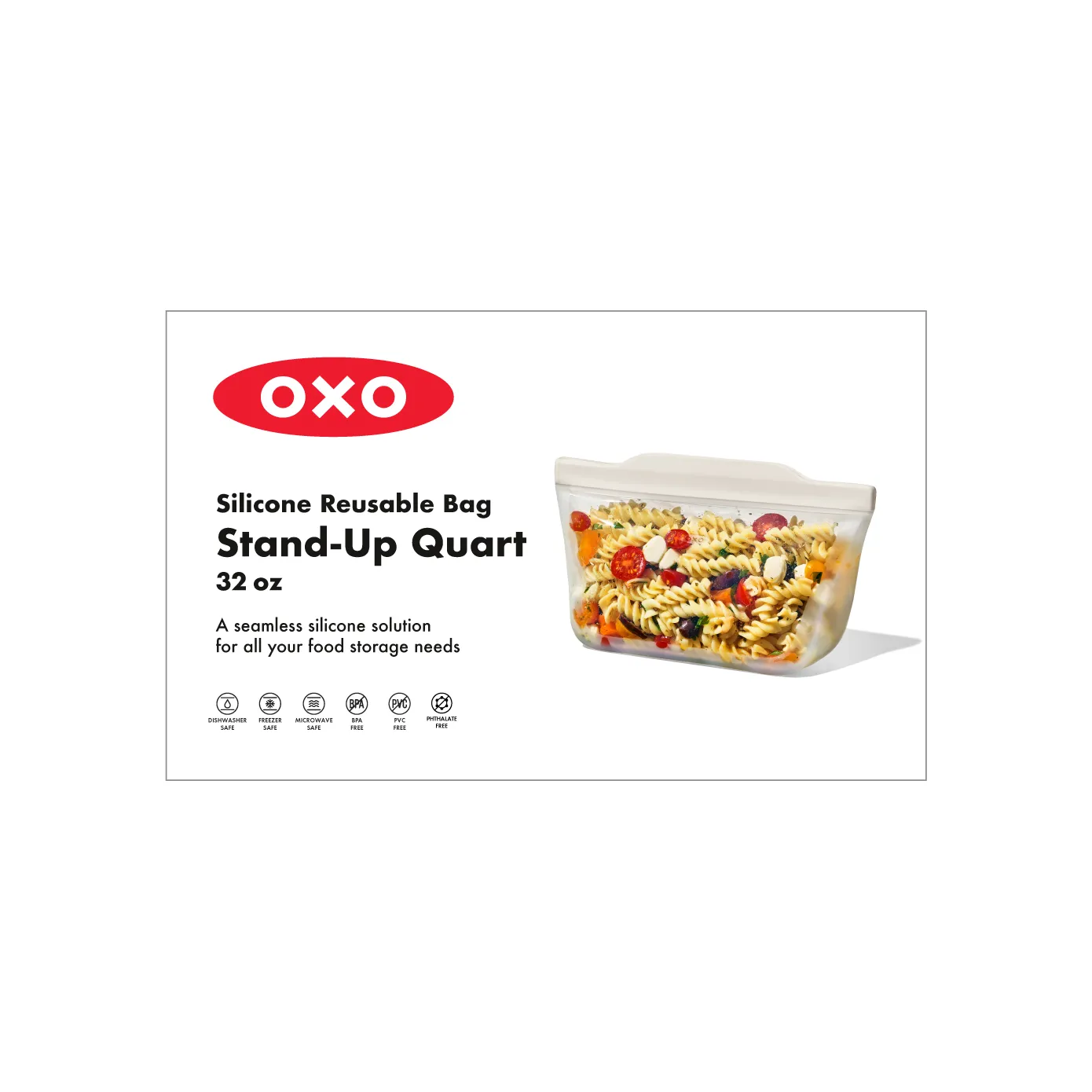Oxo Good Grips Reusable Silicone Bag, Clear - Image 11