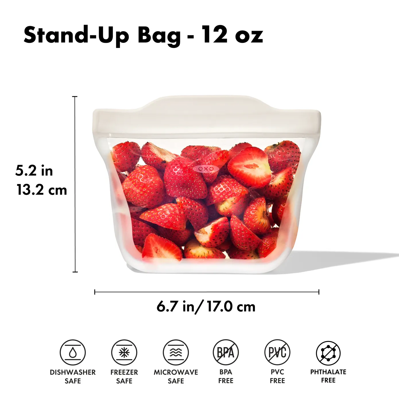 Oxo Good Grips Reusable Silicone Bag, Clear - Image 9