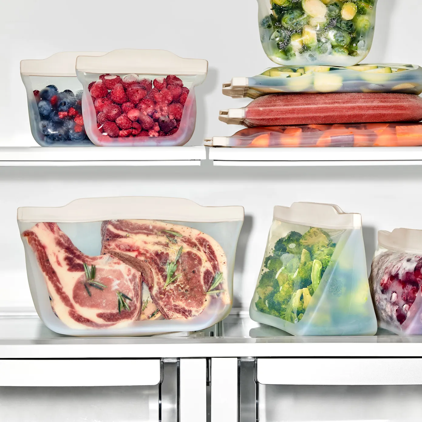 Oxo Good Grips Reusable Silicone Bag, Clear - Image 10
