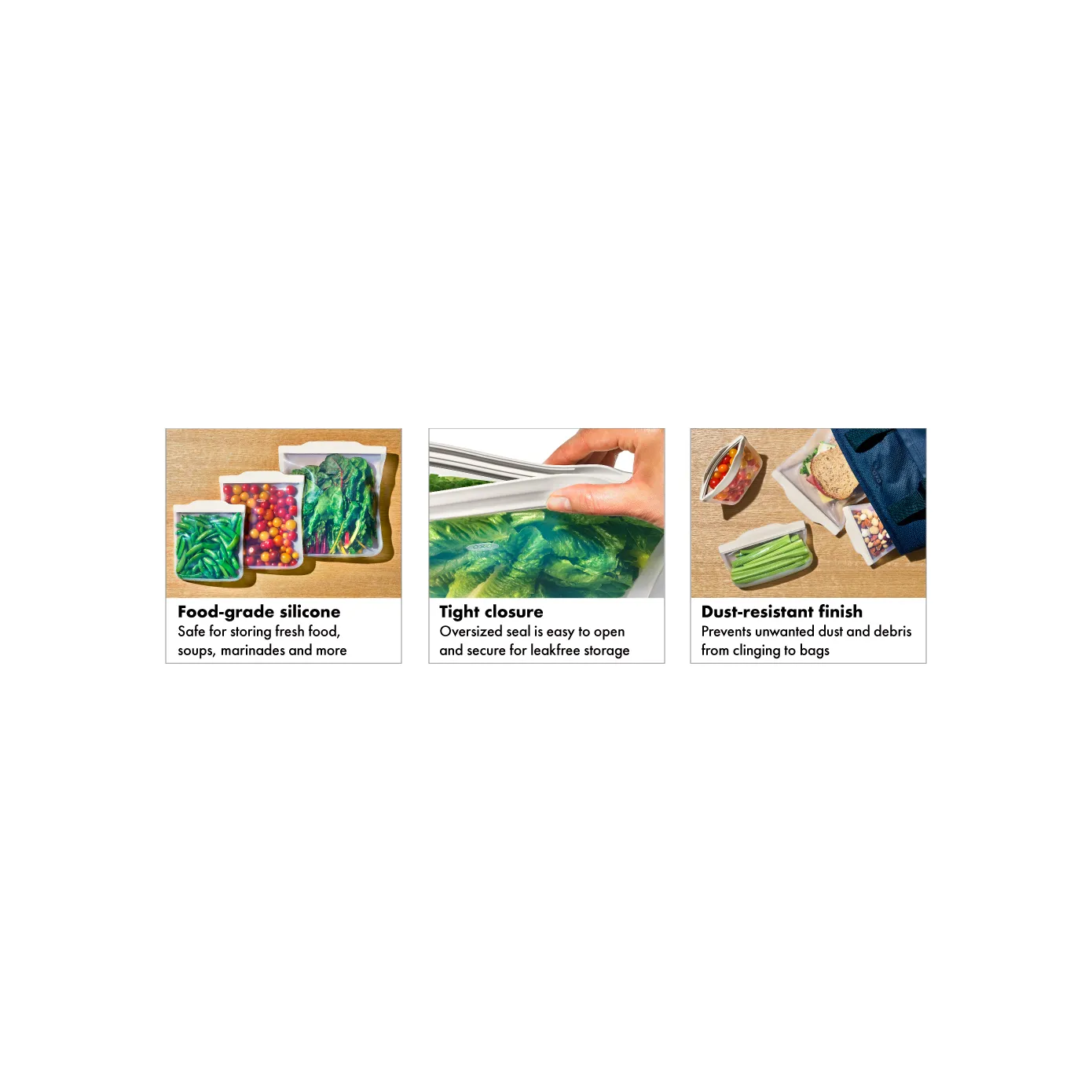 Oxo Good Grips Reusable Silicone Bag, Clear - Image 15
