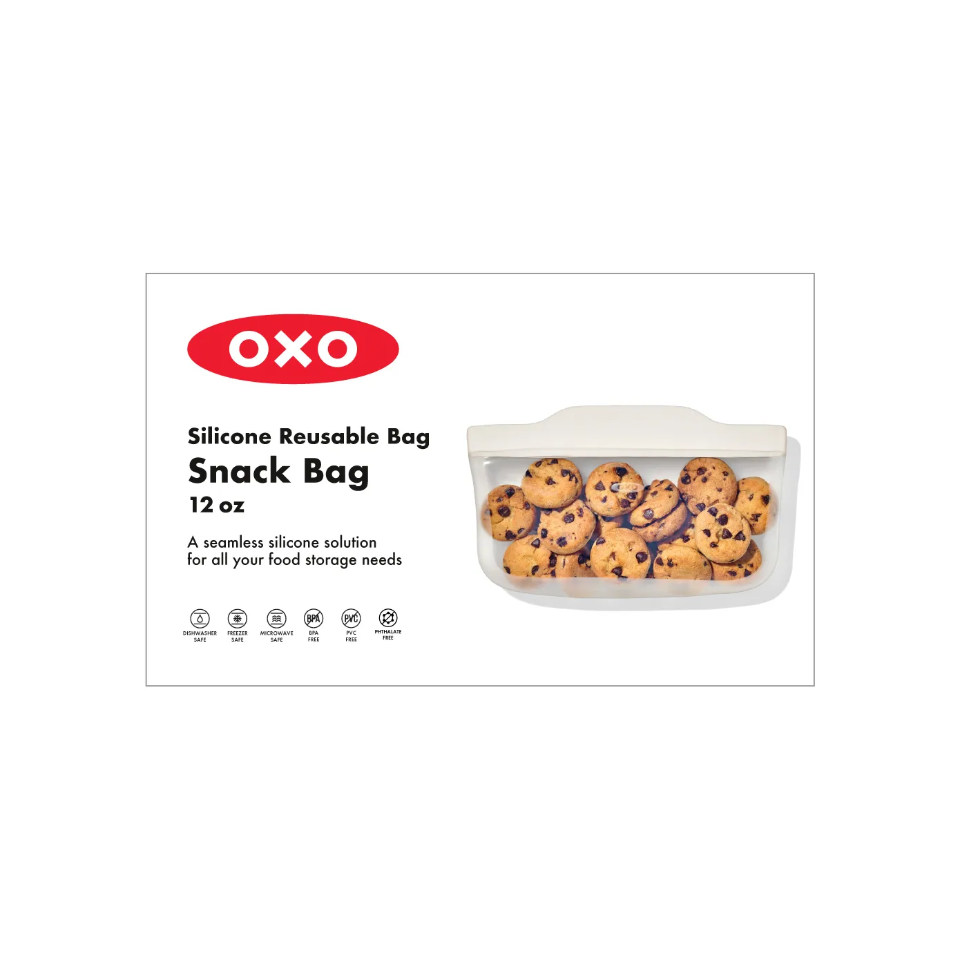 Oxo Good Grips Reusable Silicone Bag, Clear - Image 17