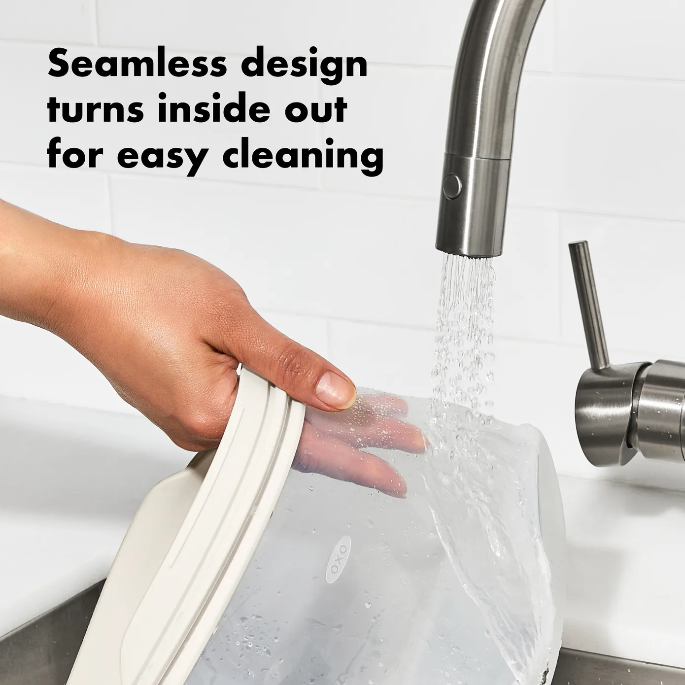 Oxo Good Grips Reusable Silicone Bag, Clear - Image 2