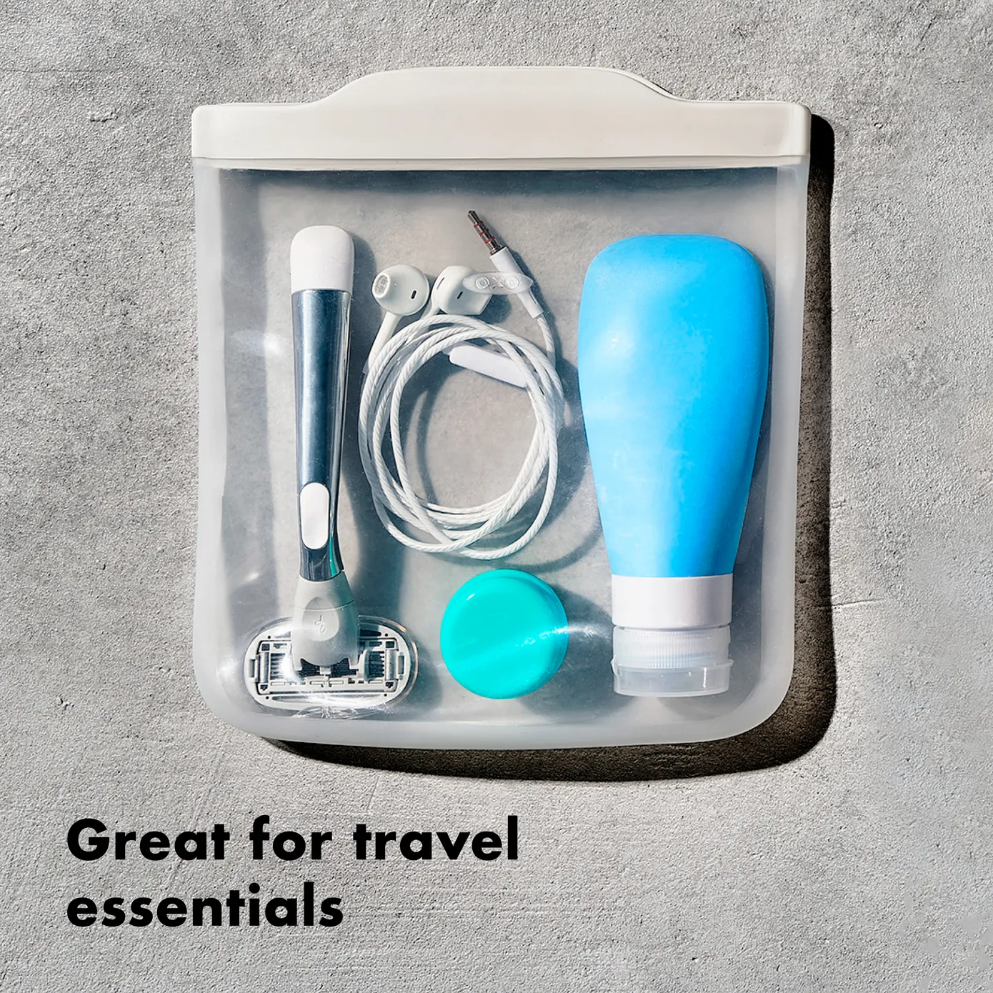 Oxo Good Grips Reusable Silicone Bag, Clear - Image 4