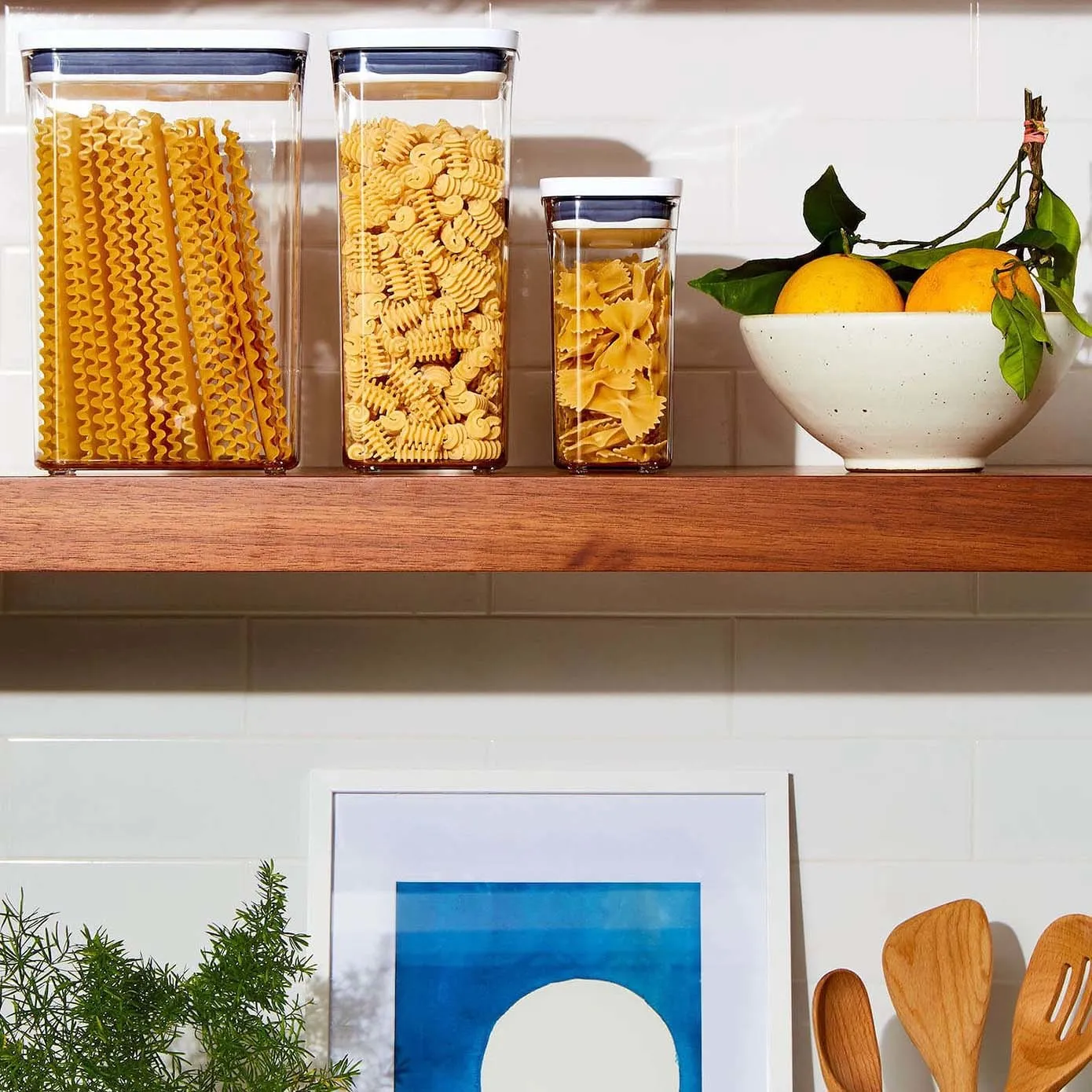 Oxo POP Container Medium Square Short, Rectangle,2.7L, White - Image 4