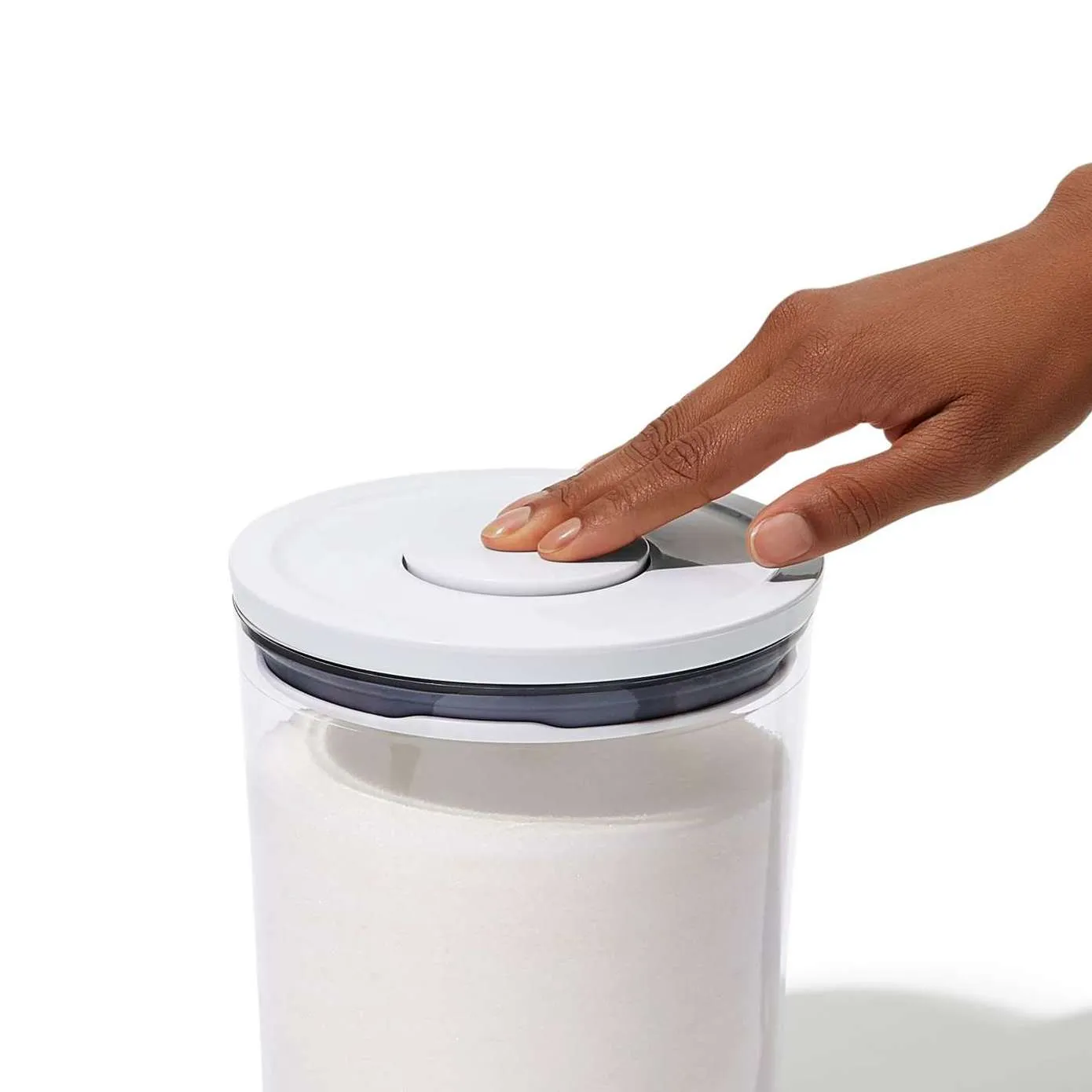 Oxo Round 3-Piece Mini Round POP Canister Set, White Multi - Image 4