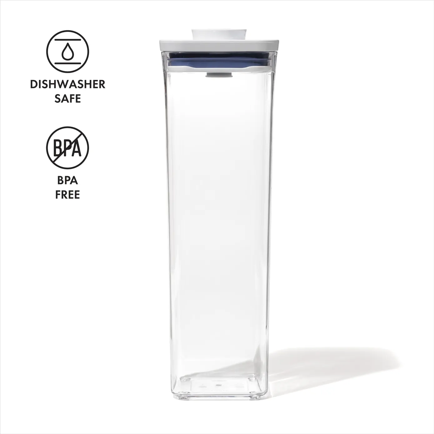 Oxo Square Tall POP Container, Small, 2.1L, White - Image 2