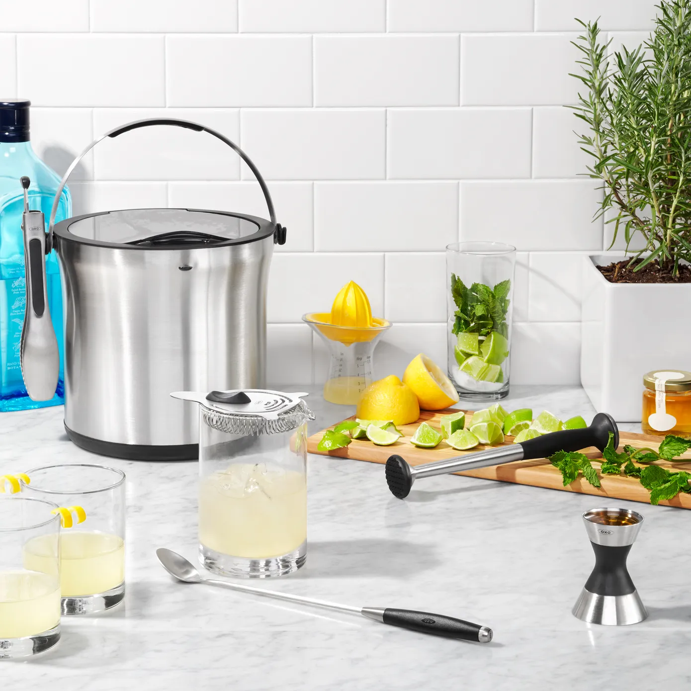 Oxo SteeL Muddler, Clear