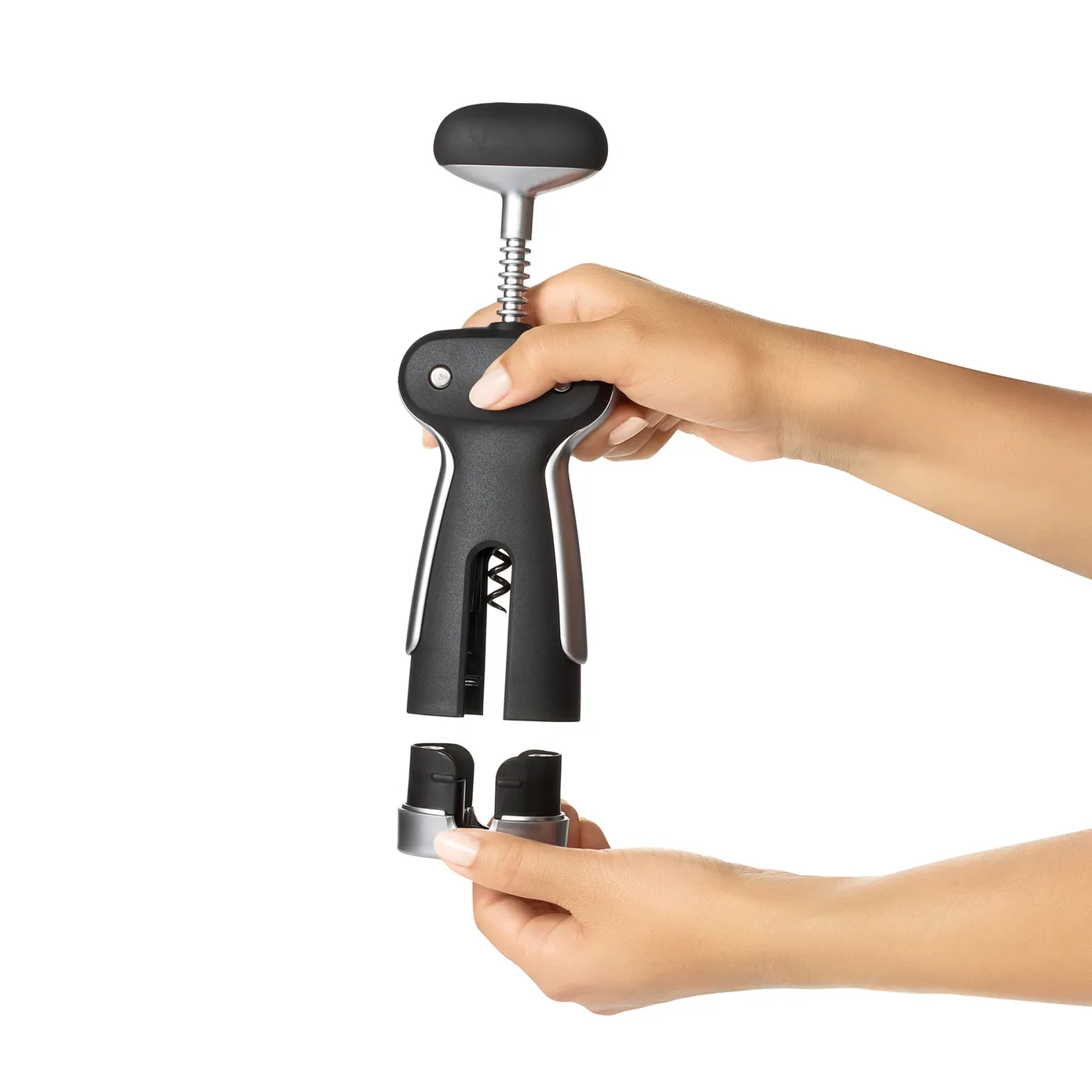 OXO Steel Winged Corkscrew With Removable Foil Cutter - Image 8