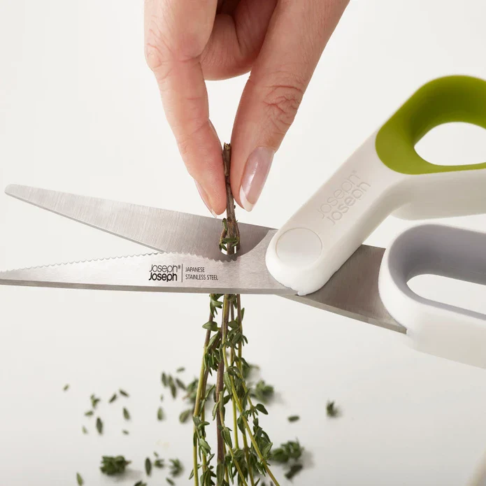 Joseph Joseph Powergrip Kitchen Scissors with Thumb Rest, White - Image 3