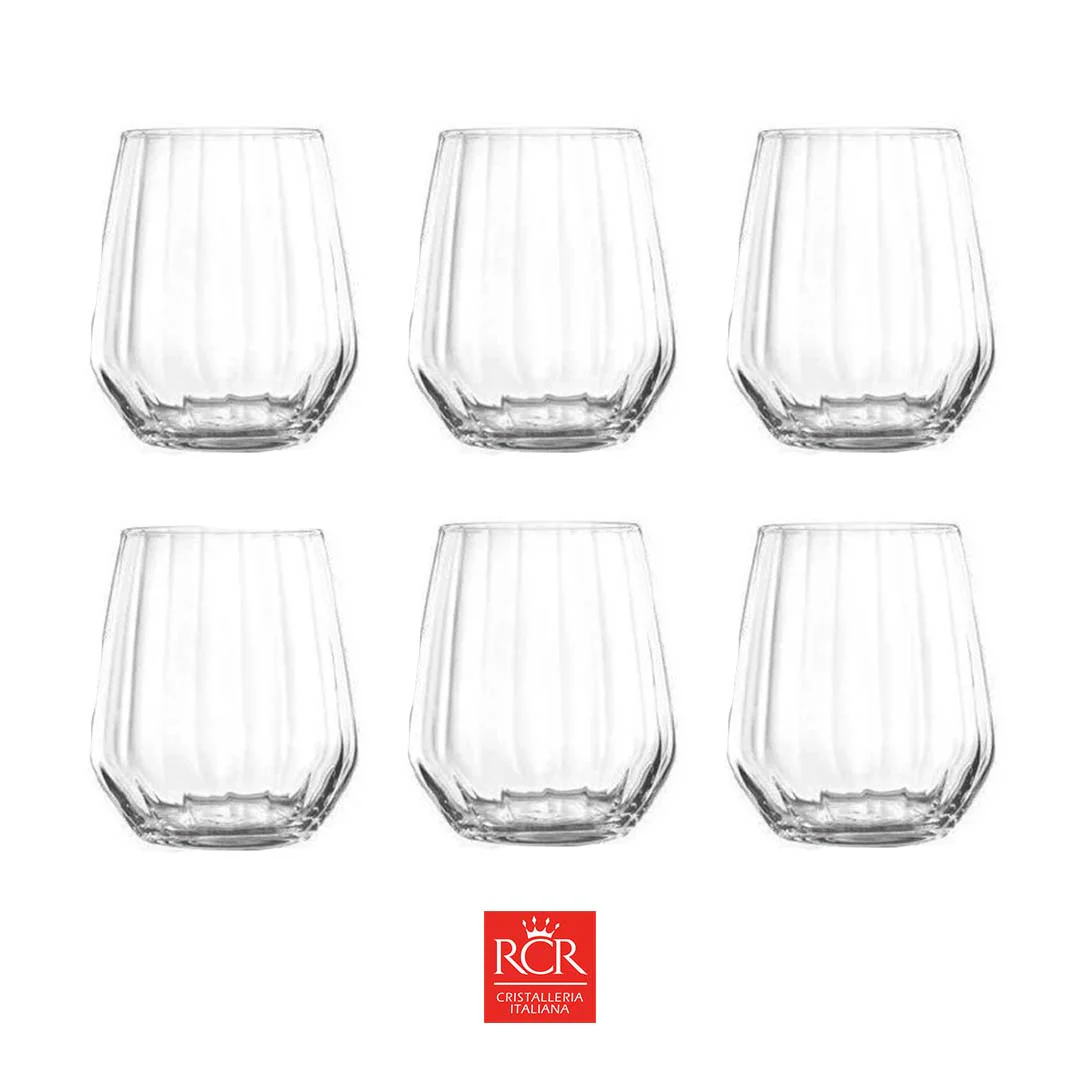 Rcr 6-Piece Optiq Highball Glass Set, 430ml, Clear - Image 3
