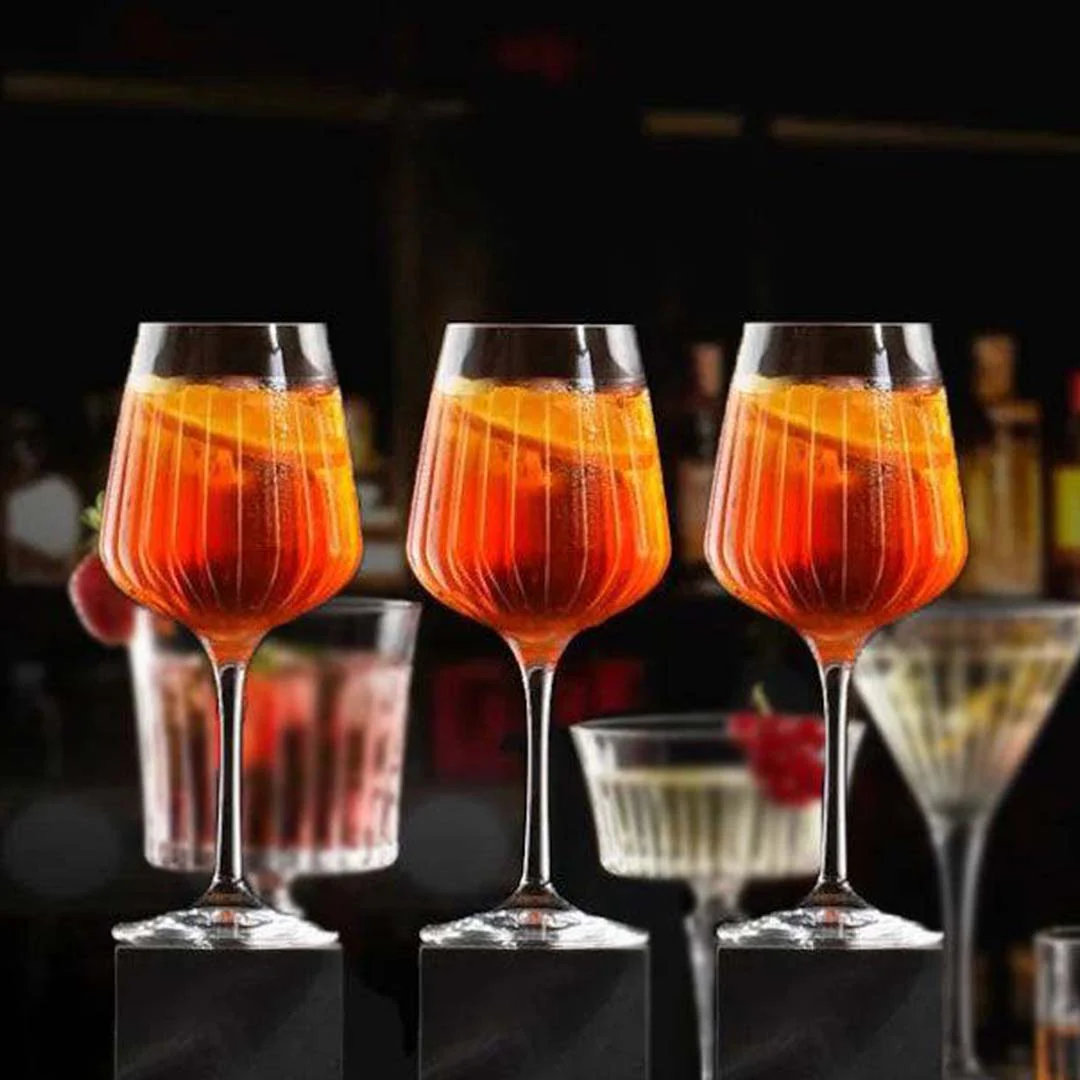 Rcr 6-Piece Timeless Spritz Wine Glass Set, 490ml, Clear - Image 2