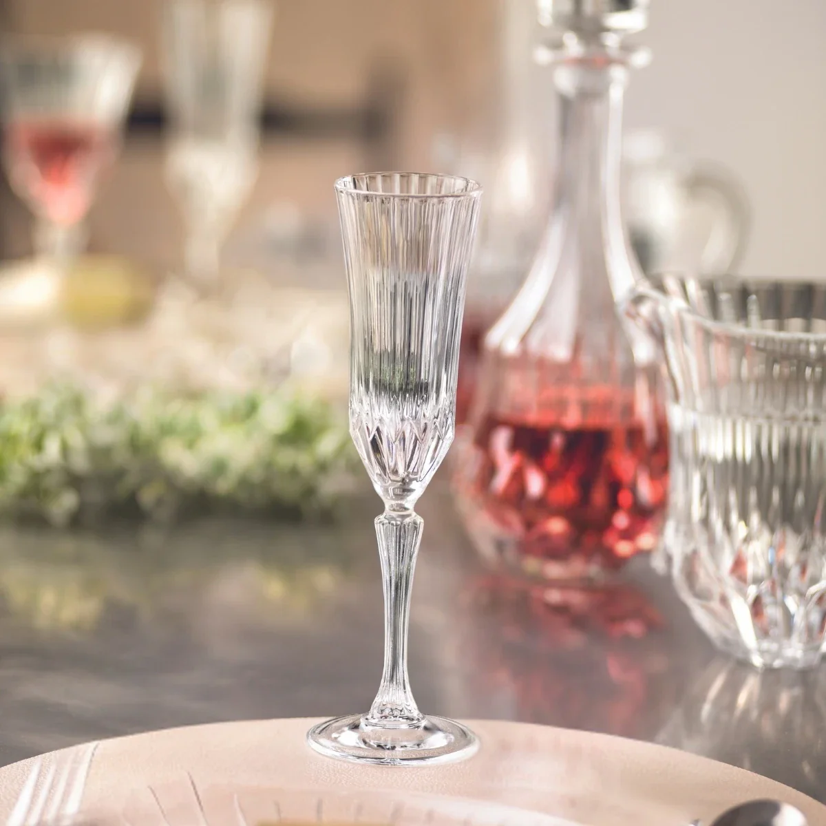 Rcr Adagio 6-Piece Champagne Flute Glass Set, 180ml, Clear - Image 3