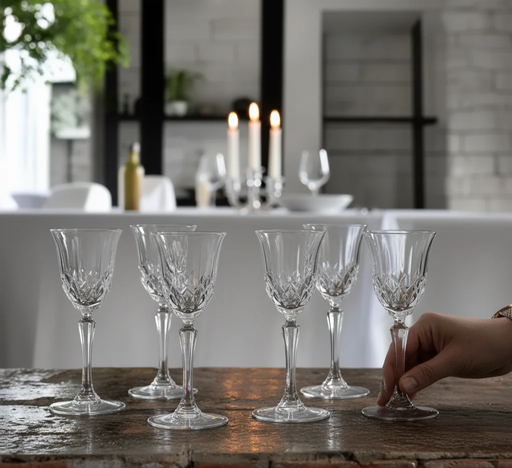 Rcr Adagio 6-Piece Wine Glass Set, 80ml, Clear
