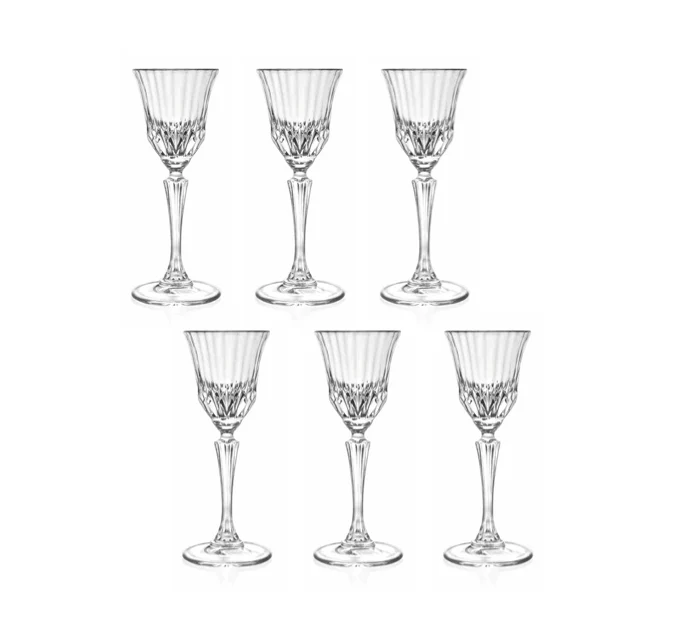Rcr Adagio 6-Piece Wine Glass Set, 80ml, Clear - Image 2