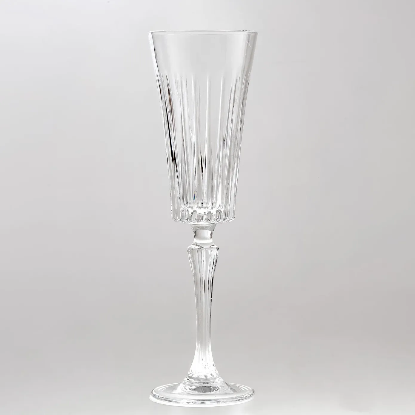 Rcr Timeless 6-Piece Crystal Glass Fluted Wine Glasses, 238ml, Clear - Image 2