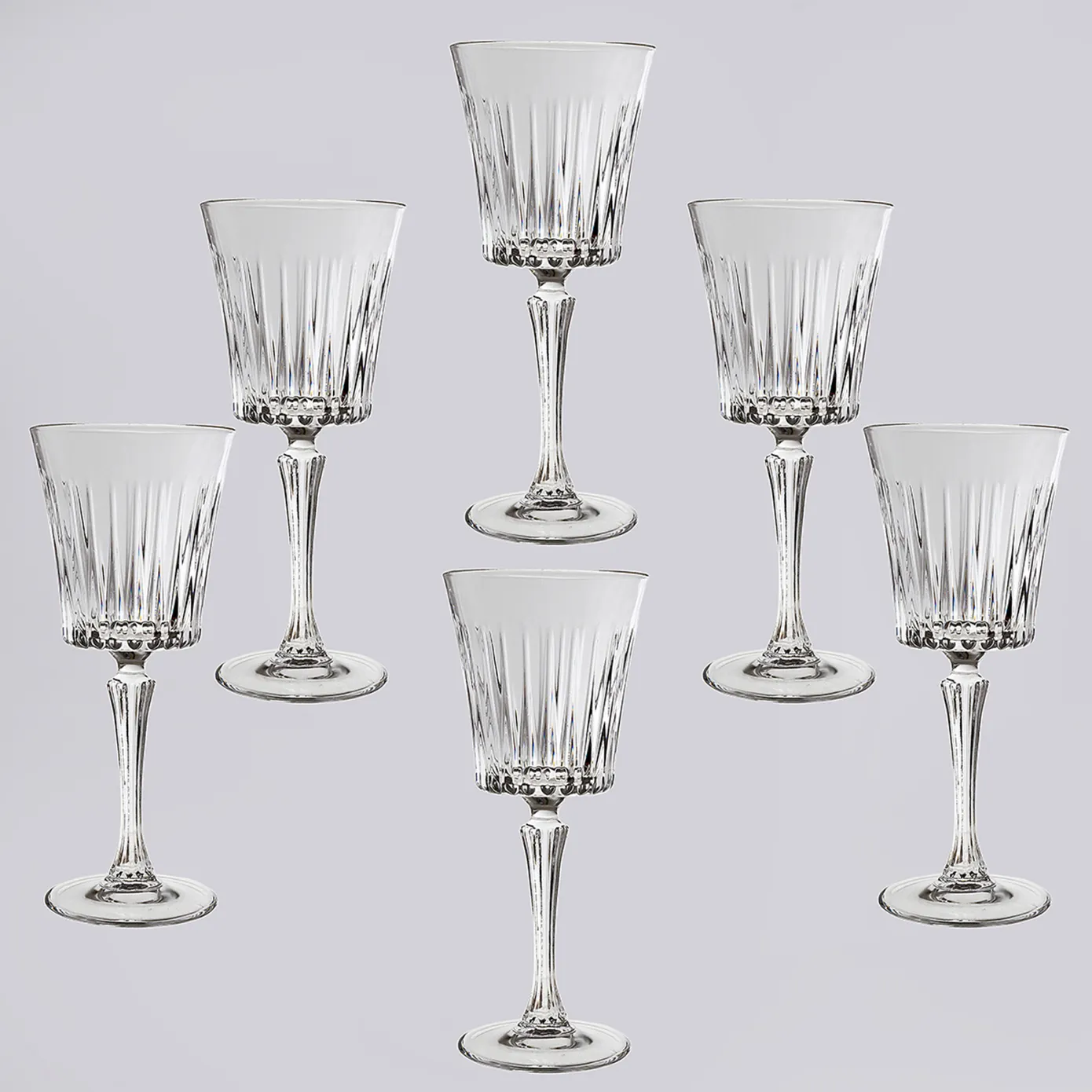 Rcr Timeless 6-Piece Glass Wine Glass Set, 300ml, Clear