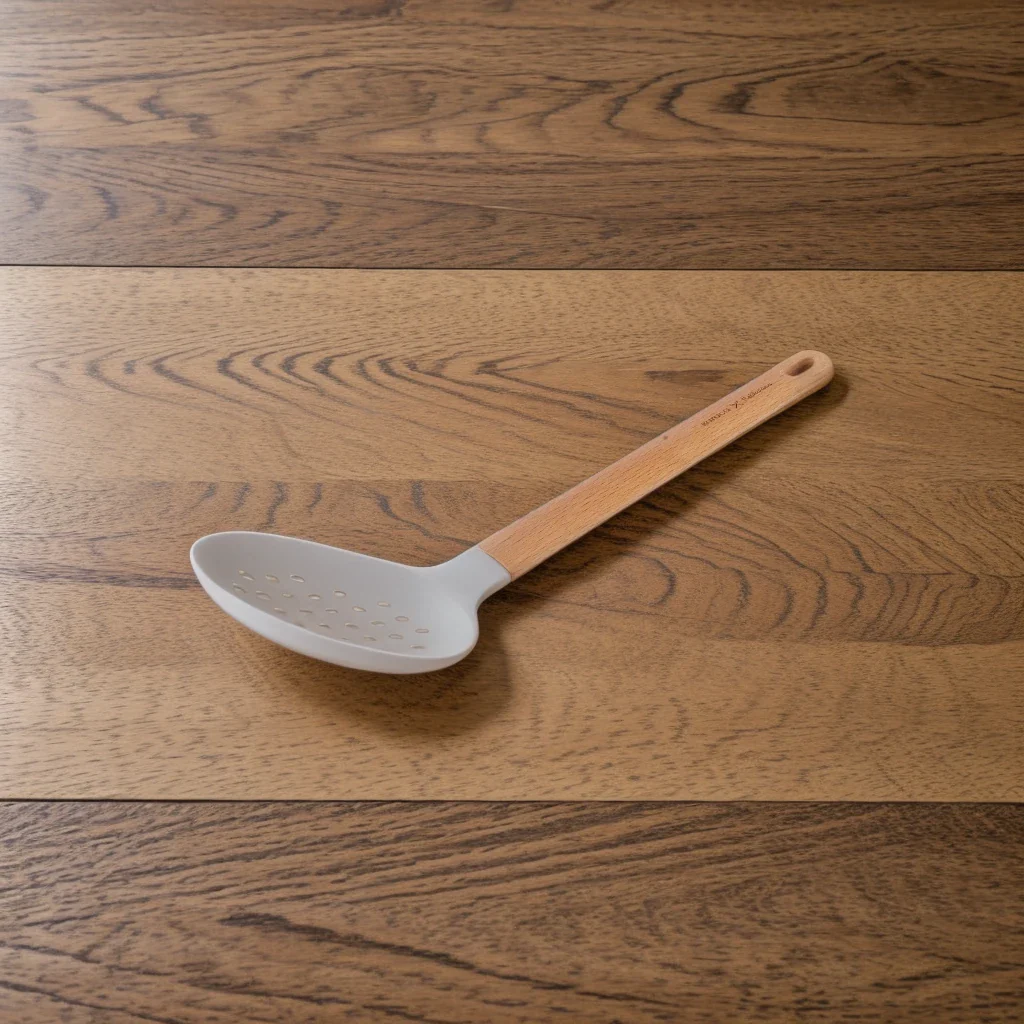 Karaca x Refika Wooden Handle Silicone Colander, Gray - Image 7