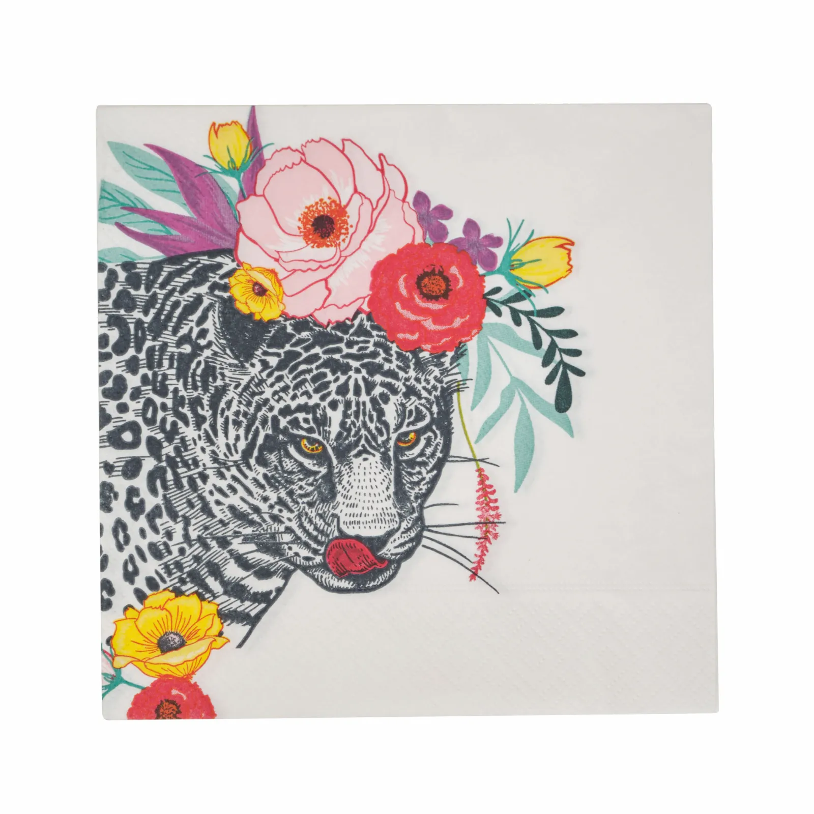 Karaca Home Tiger 20-Piece Paper Napkin, 33cmx33cm, Multi