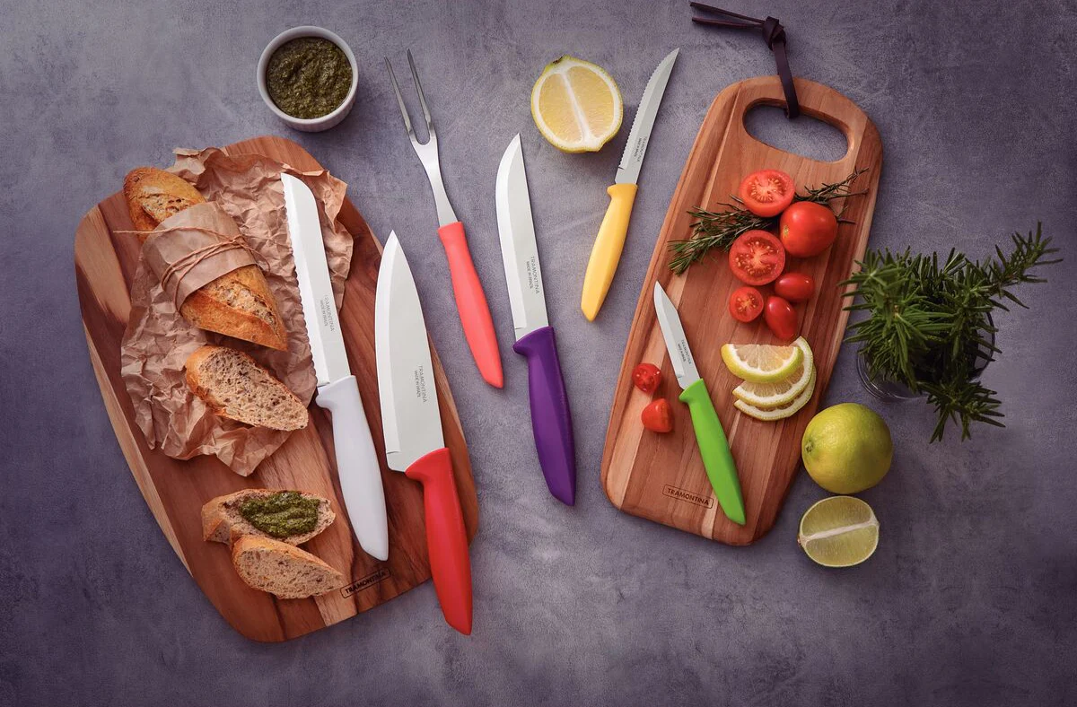 Tramontina 6-Piece Stainless Steel Kitchen Knife Set, Multi