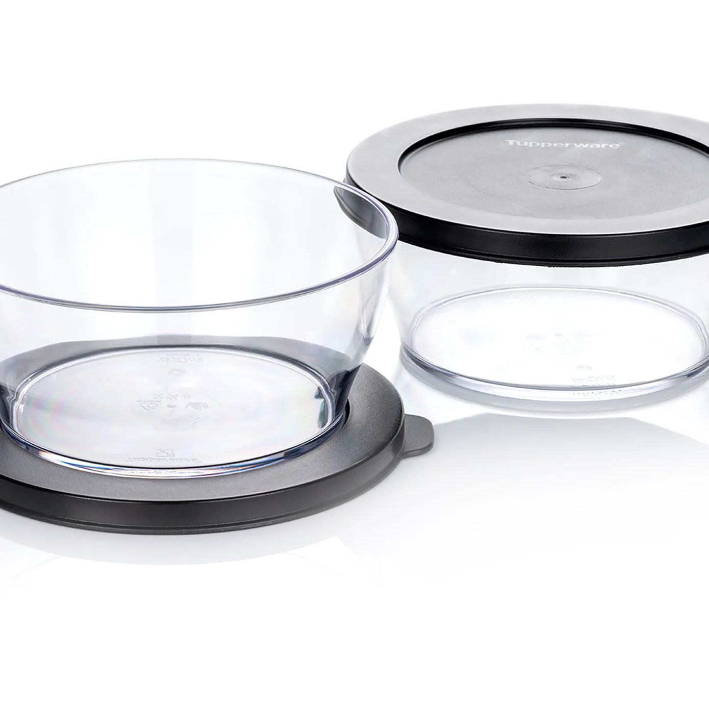 Tupperware Black Eco+ Royal Plastic Storage Container, 610ml, Black - Image 3