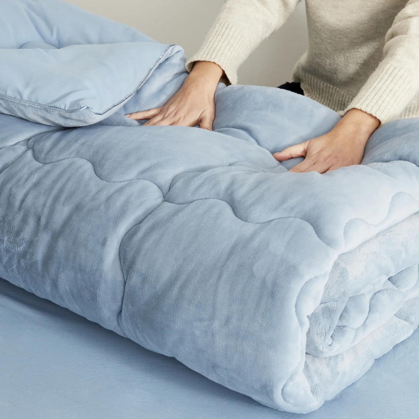 Karaca Home Viny Soft Dream Comfort Bedding Set Old, Double, Indigo - Image 11
