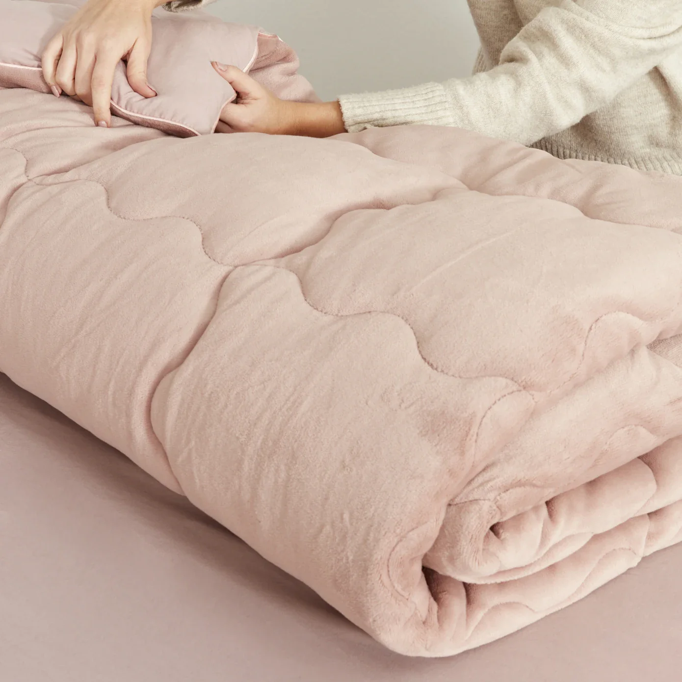Karaca Home Viny Soft Dream Comfort Bedding Set Old, Double, Rose - Image 12