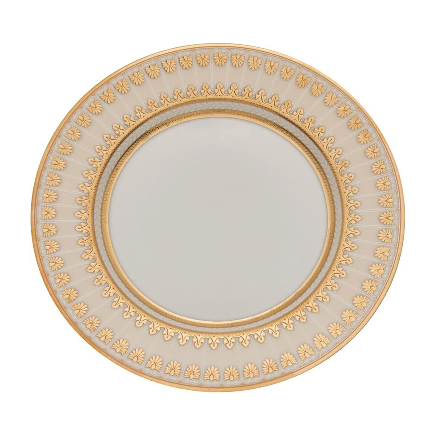Weimar Joanna Of Bavaria 63-Piece Fine Bone China Dinner Set for 12 People, White Gold - Image 7