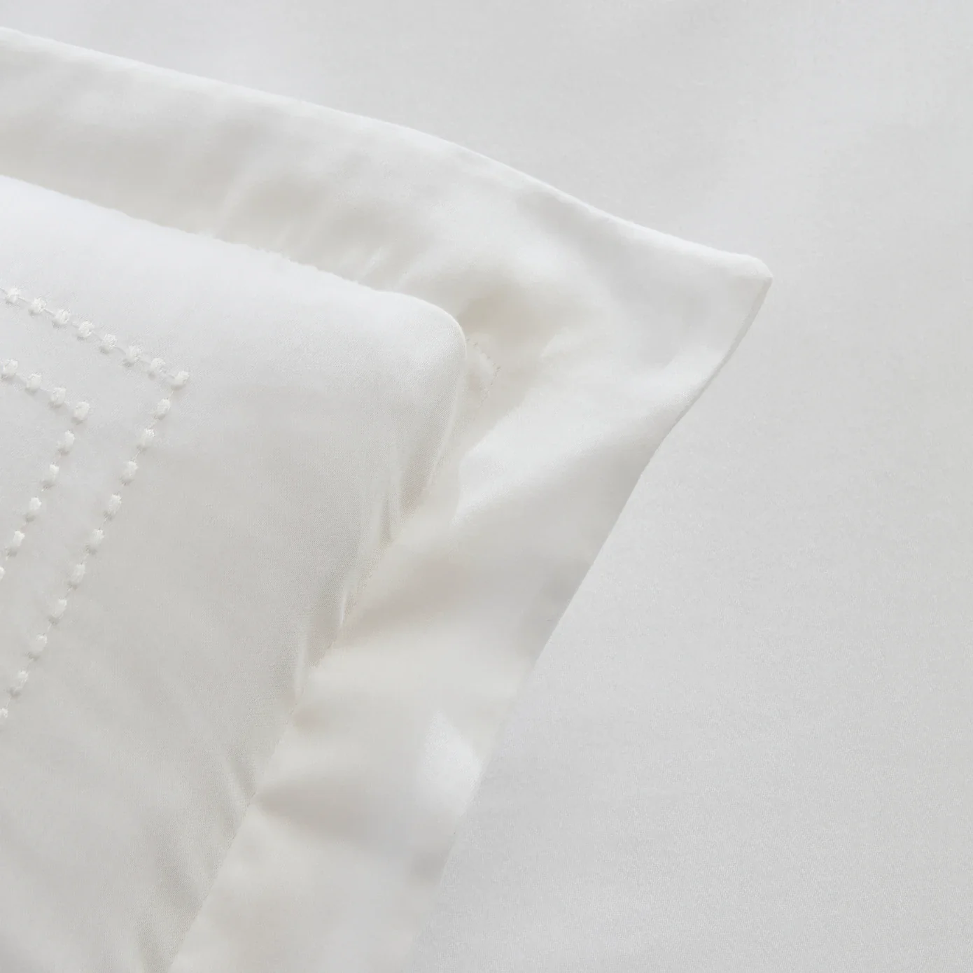 Karaca Home White Collection Felves 100% Turkish Cotton Duvet Cover Set, Double, White - Image 5